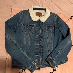 Sherpa lined jean jacket